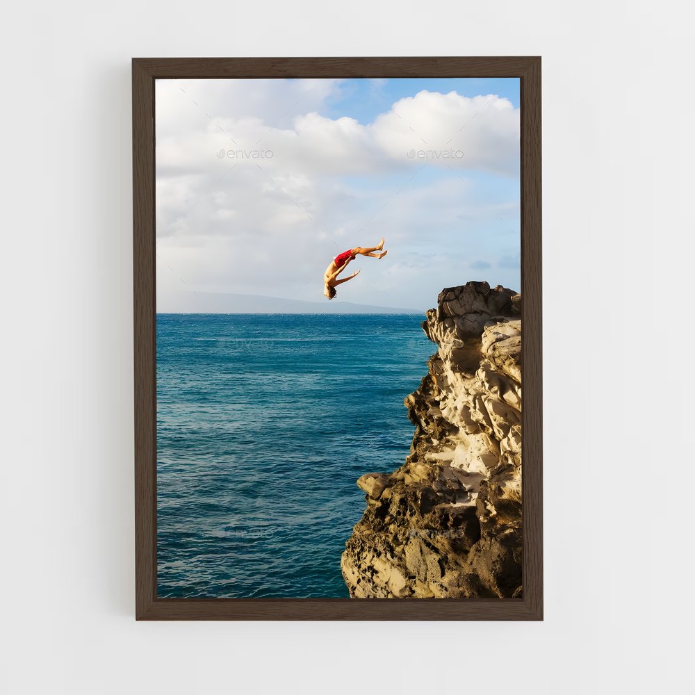 Poster Saut Extrême – affiche Plongeon de falaise (vue 5)